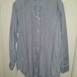 Eagle Shirtmakers 100% Cotton Regular Fit Plaid Dress Shirt Men's sz 17-34/35.